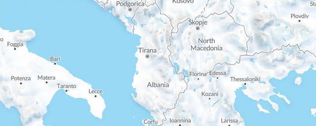 Piste map of the region Albania