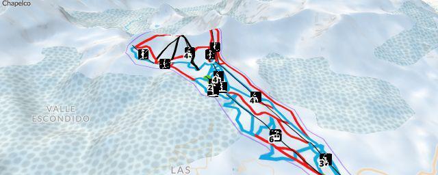 Piste map of the resort Chapelco Ski Resort