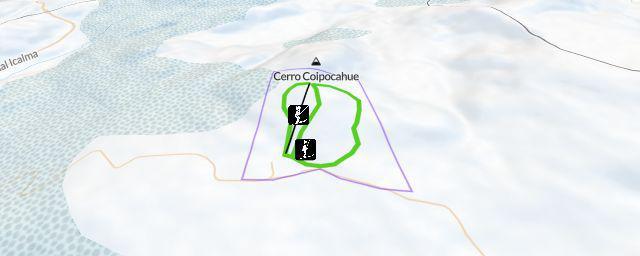 Piste map of the resort Parque de Nieve Batea Mahuida