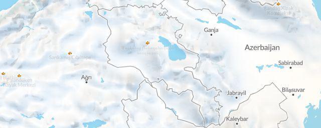 Piste map of the region Armenia