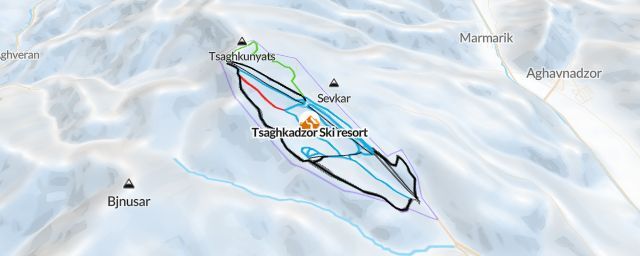 Piste map of the resort Tsaghkadzor Ski resort