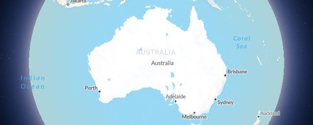 Piste map of the region Australia