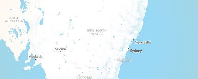 Piste map of the region New South Wales