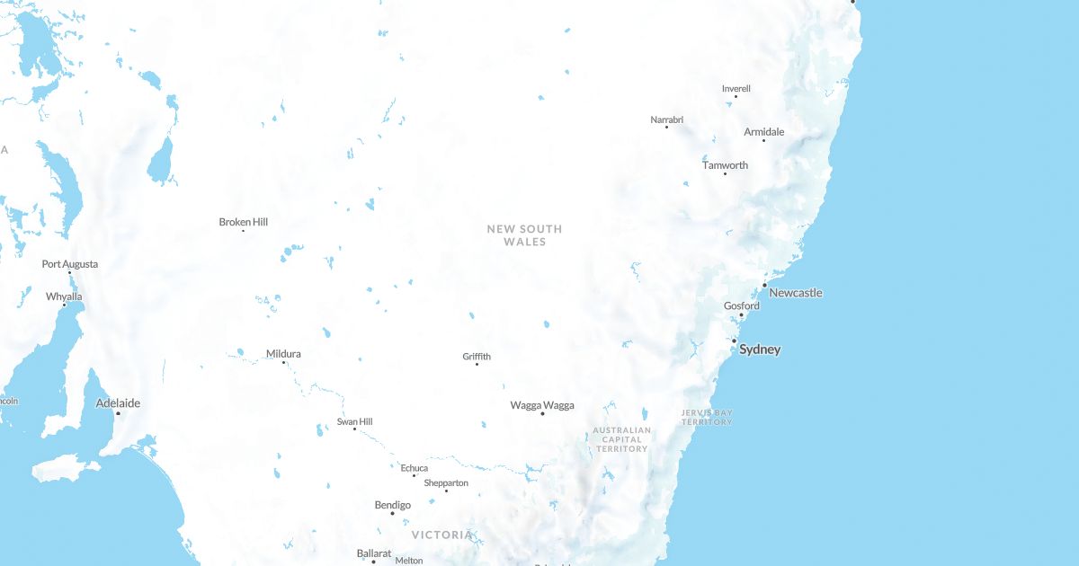 Map of New South Wales