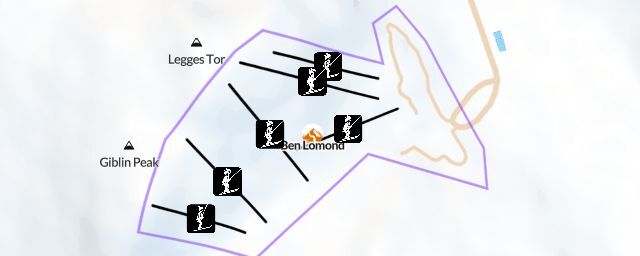 Piste map of the resort Ben Lomond