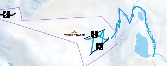 Piste map of the resort Mount Mawson