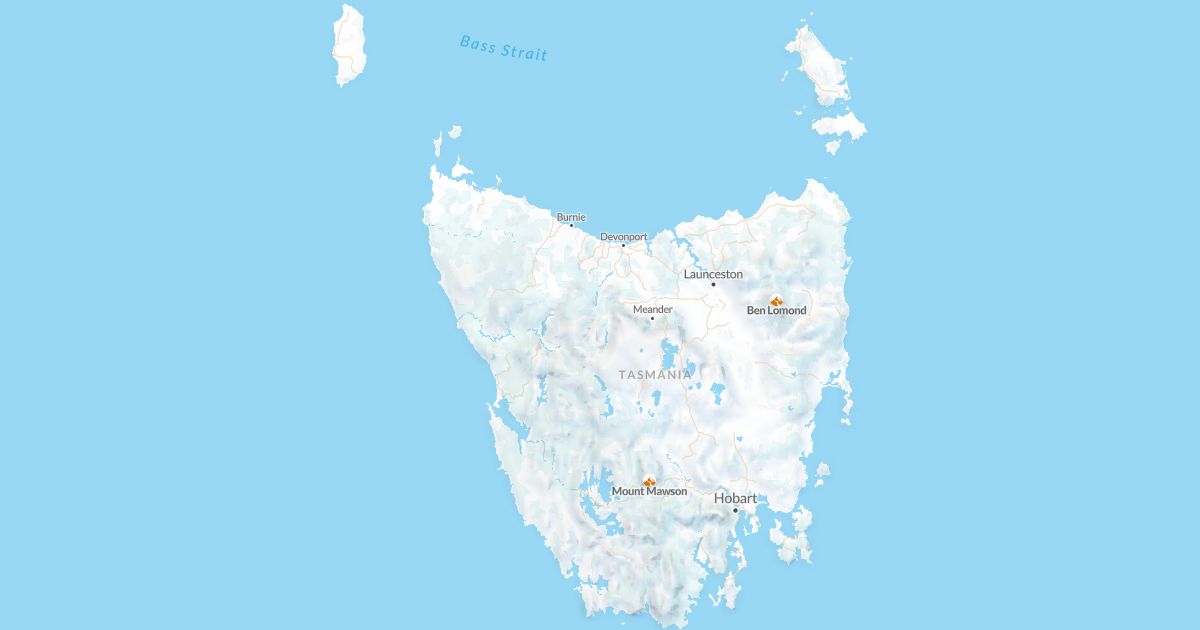 Map of Tasmania