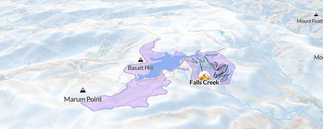 Piste map of the resort Falls Creek