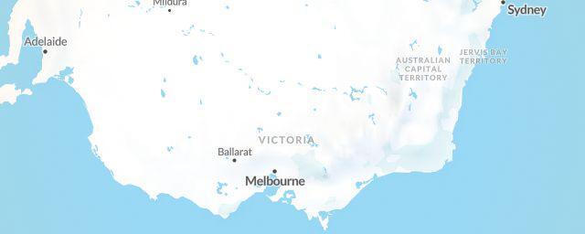 Piste map of the region Victoria