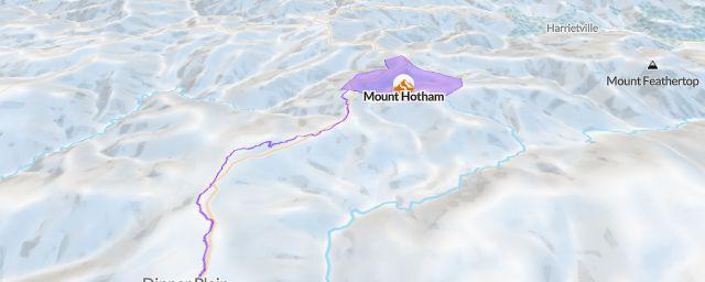 Piste map of the resort Mount Hotham