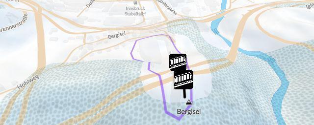 Piste map of the resort Bergisel Schanze