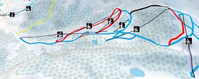 Piste map of the resort Ehrwalder Alm