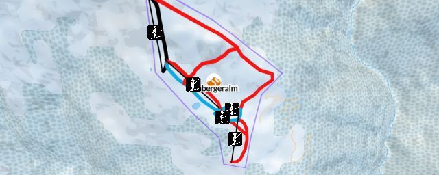 Piste map of the resort Embergeralm