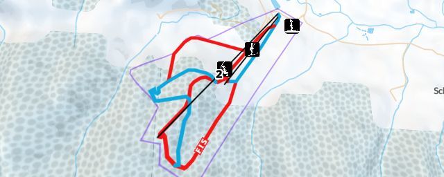 Piste map of the resort Gaaler Lifte