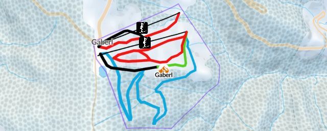 Piste map of the resort Gaberl