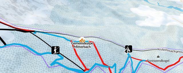 Piste map of the resort Gemeindealpe Mitterbach