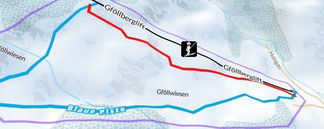 Piste map of the resort Gföllberglift