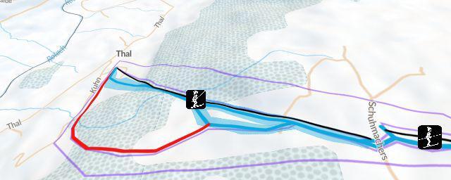 Piste map of the resort Hagenberg
