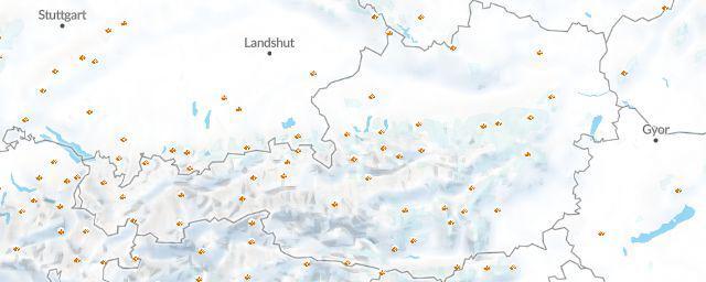 Piste map of the region Austria