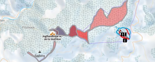 Piste map of the resort Jogllandloipe xc-ski & biathlon