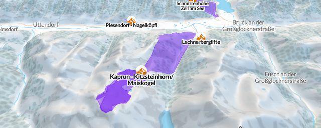 Piste map of the resort Kaprun - Kitzsteinhorn/Maiskogel