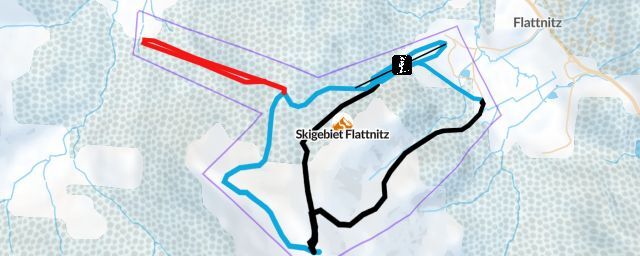 Piste map of the resort Skigebiet Flattnitz