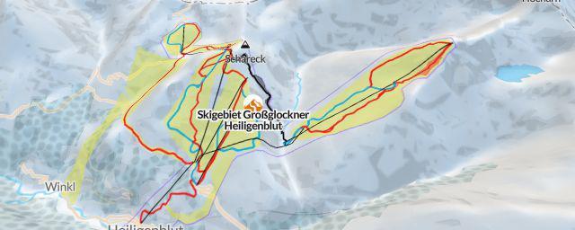 Piste map of the resort Skigebiet Großglockner Heiligenblut
