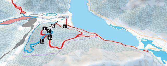 Piste map of the resort Karwendel Bergbahn