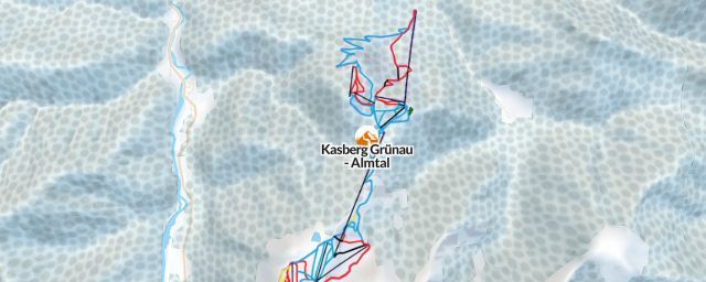 Piste map of the resort Kasberg Grünau - Almtal