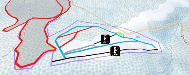 Piste map of the resort Klug Lifte