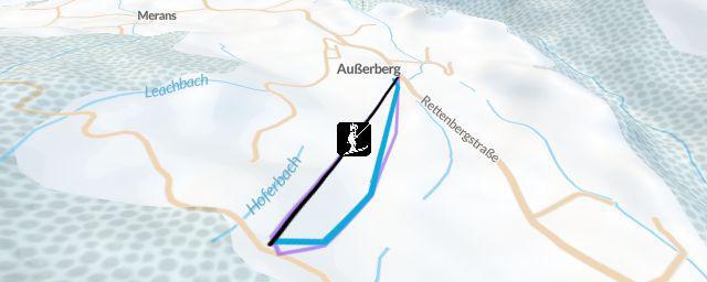 Piste map of the resort Kolsassberg