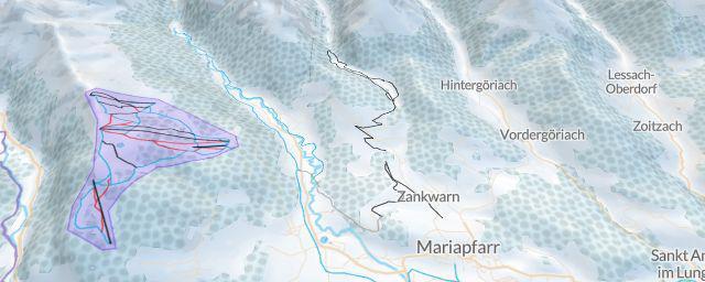 Piste map of the resort Laser-Biathlon-Zentrum
