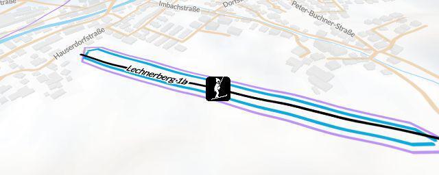 Piste map of the resort Lechnerberglifte