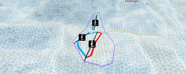 Piste map of the resort Skigebiet Furtnerlifte Rohr im Gebirge