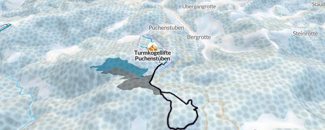Piste map of the resort Turmkogellifte Puchenstuben