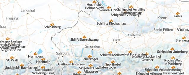 Piste map of the region Oberösterreich