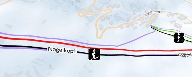 Piste map of the resort Piesendorf - Nagelköpfl