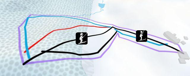 Piste map of the resort Preggrabenhöhe