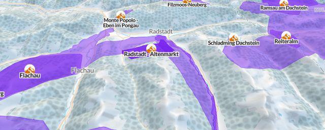 Piste map of the resort Radstadt - Altenmarkt