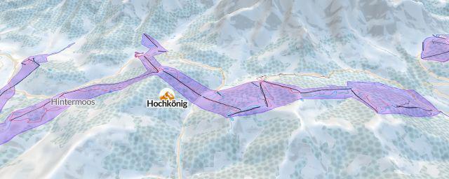 Piste map of the resort Hochkönig