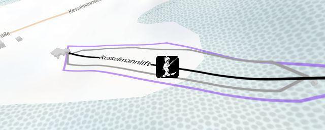 Piste map of the resort Kesselmannlifte