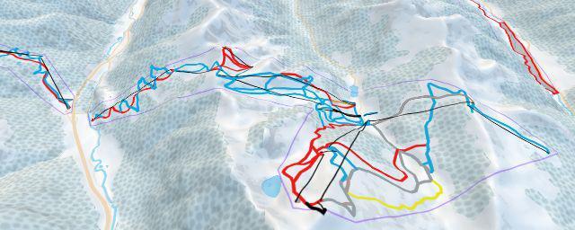 Piste map of the resort Zauchensee-Flachauwinkl