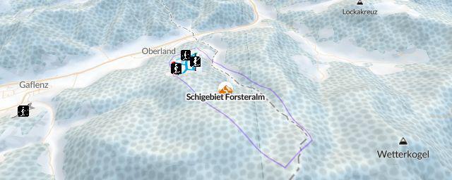 Piste map of the resort Schigebiet Forsteralm