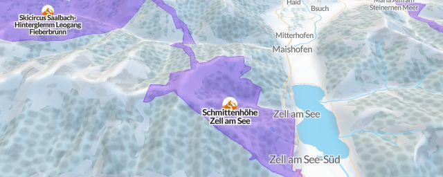 Piste map of the resort Schmittenhöhe Zell am See