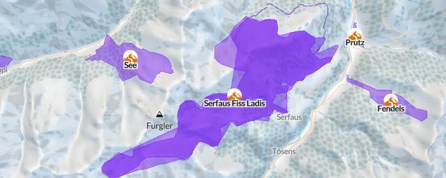 Piste map of the resort Serfaus-Fiss-Ladis
