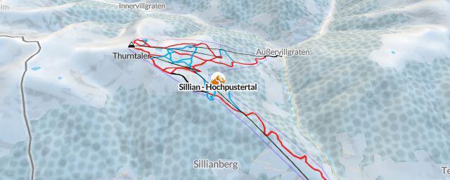 Piste map of the resort Sillian - Hochpustertal