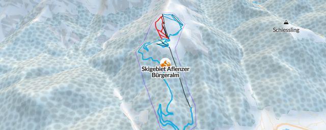 Piste map of the resort Skigebiet Aflenzer Bürgeralm
