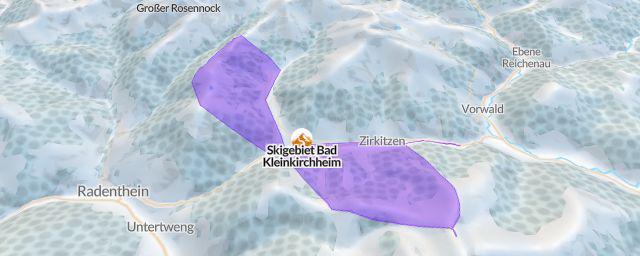 Piste map of the resort Skigebiet Bad Kleinkirchheim