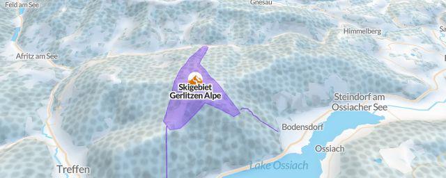 Piste map of the resort Skigebiet Gerlitzen Alpe