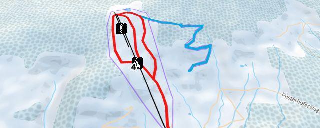 Piste map of the resort Skigebiet Hauereck - St. Kathrein am Hauenstein